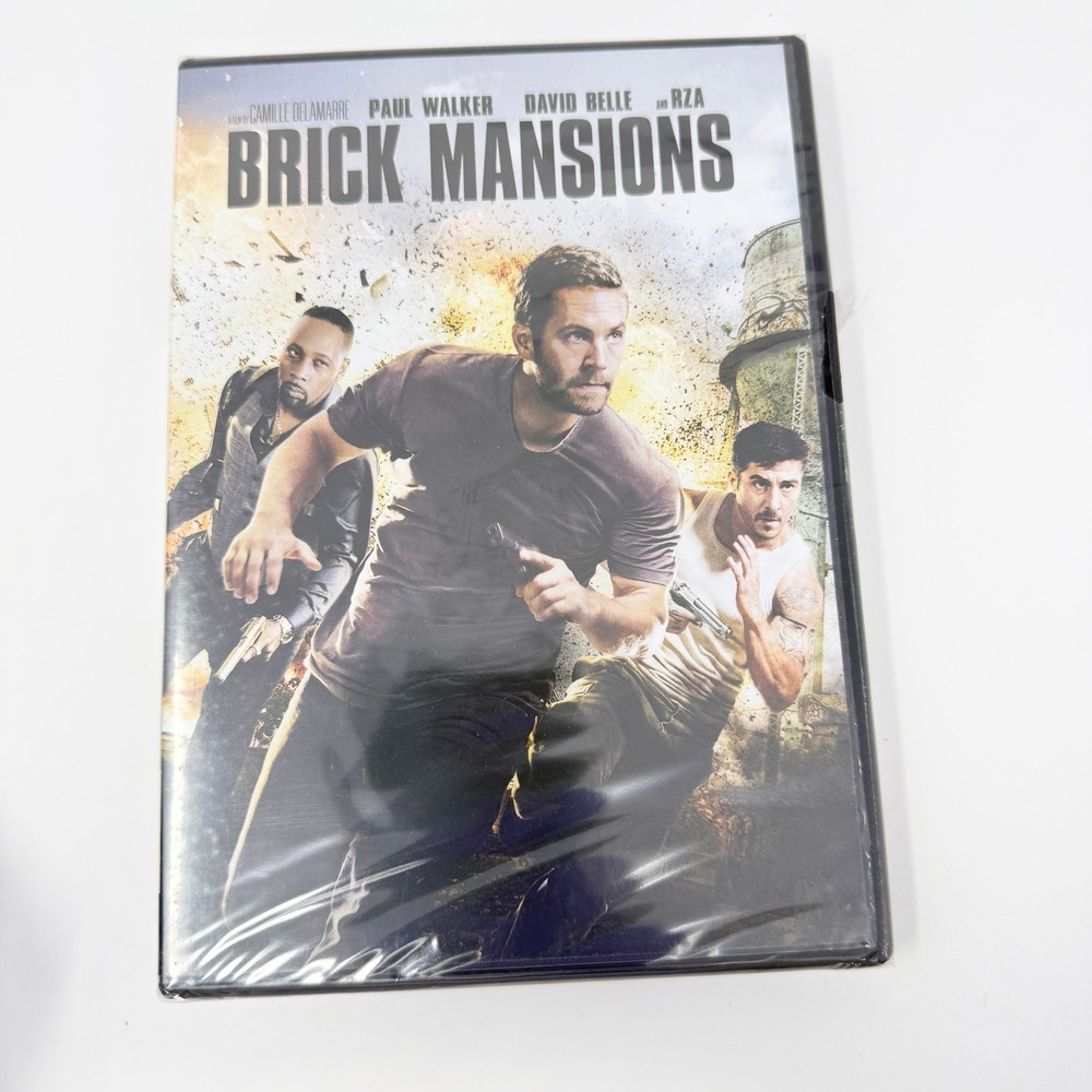 Brick Mansions DVD 2014 Paul Walker David Belle RZA Action Movie New Sealed